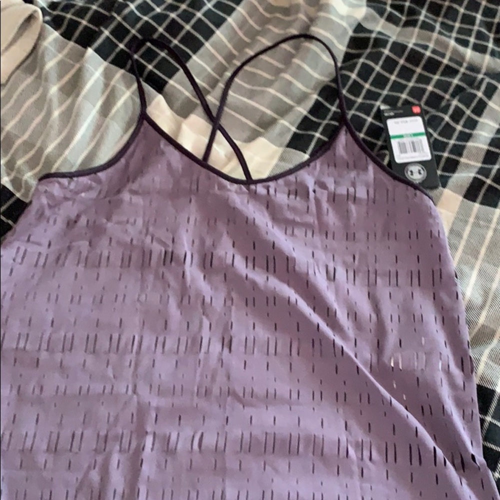 Under Armor lavender work out top